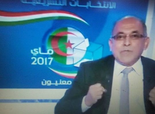 Algérie, affiches appelant au vote : Déformation scandaleuse du drapeau national