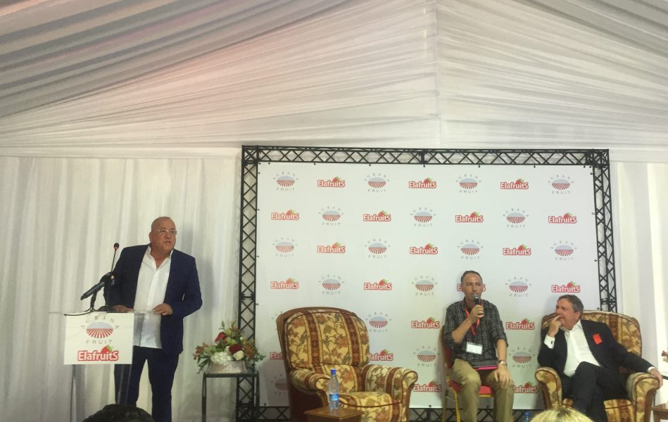 Photo conférence Elafruits et Agrana