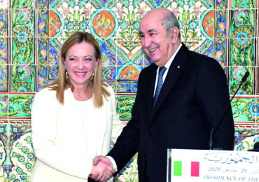 Tebboune et Georgia Meloni en janvier 2023 à Alger