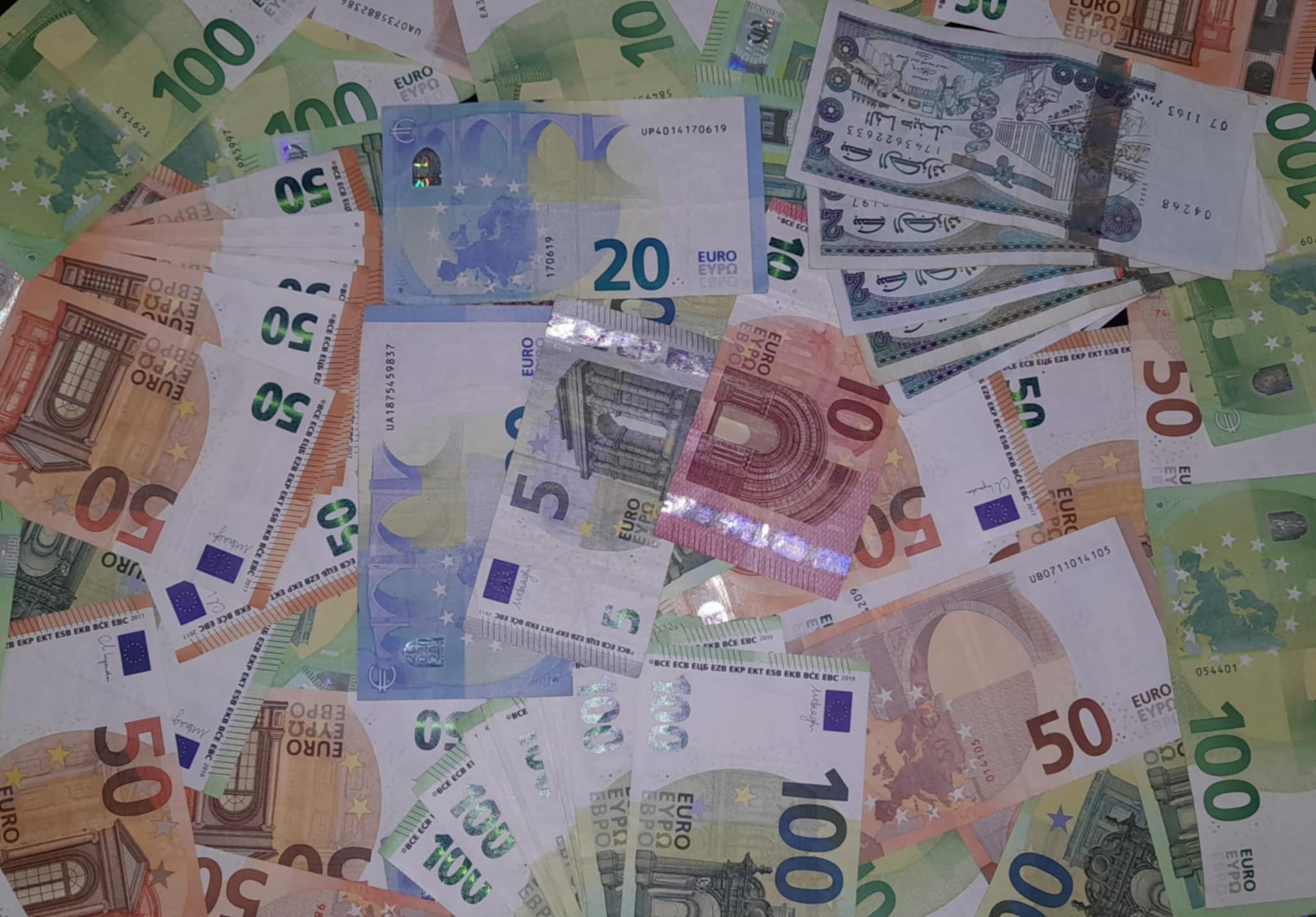 billets euro et dinar DZD