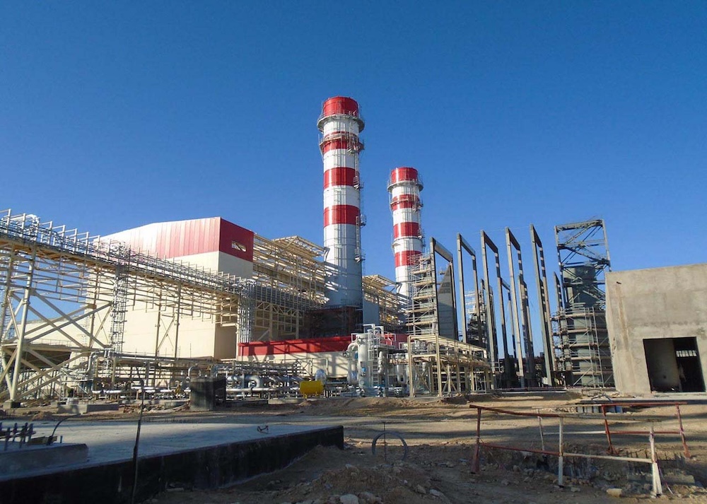 Vue du chantier de la centrale à cycle combiné de Djelfa, projet énergétique stratégique toujours à l’arrêt.